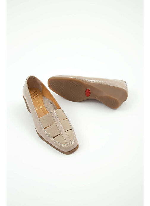 Relax Anatomic Kadın Hakiki Deri Bej Comfort Ayakkabı - Görsel 4