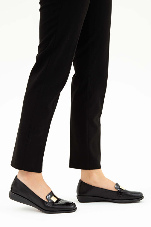 Relax Anatomic Siyah Kadın Deri Loafer 611 E2252 BN AYK Y19 - Görsel 2