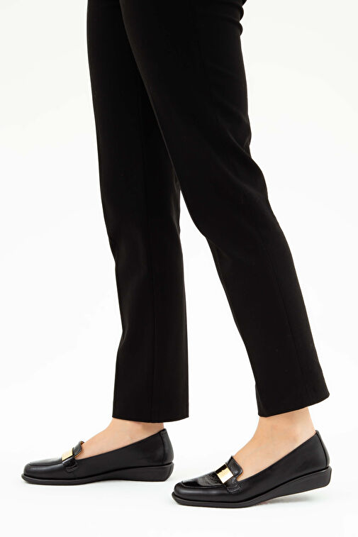 Relax Anatomic Siyah Kadın Deri Loafer 611 E2252 BN AYK Y19 - Görsel 4