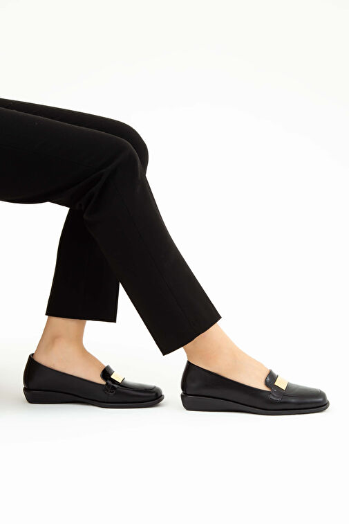 Relax Anatomic Siyah Kadın Deri Loafer 611 E2252 BN AYK Y19 - Görsel 5