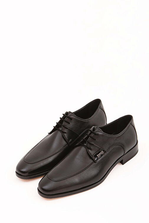 Tamer Tanca Erkek Hakiki Deri Siyah Klasik Ayakkabı - Görsel 4