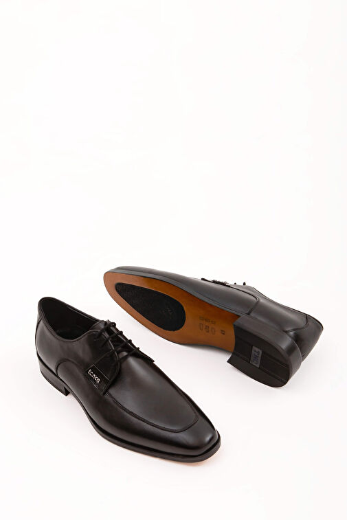 Tamer Tanca Erkek Hakiki Deri Siyah Klasik Ayakkabı - Görsel 6