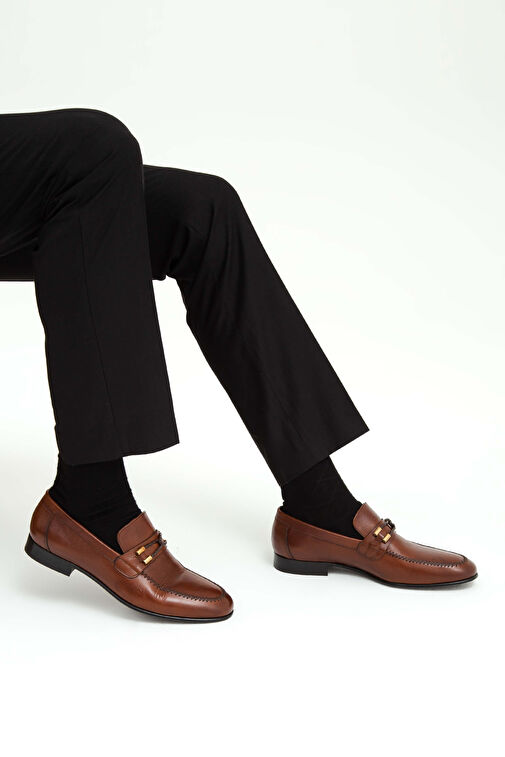 Tamer Tanca Siyah Erkek Deri Loafer 16 5962 K ERK AYK Y19 - Görsel 4