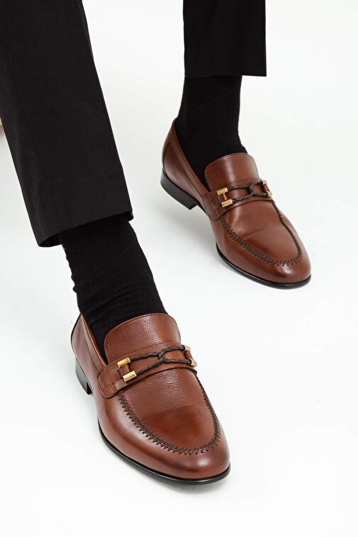 Tamer Tanca Siyah Erkek Deri Loafer 16 5962 K ERK AYK Y19 - Görsel 5