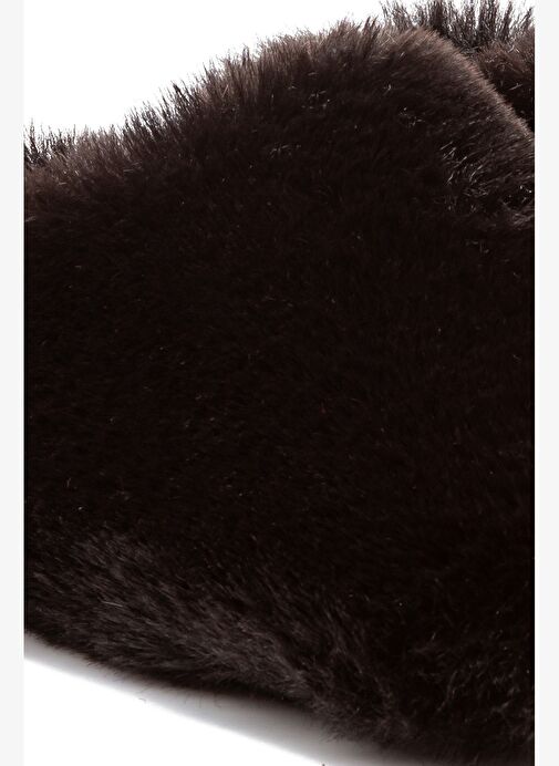 Stone Kadın Peluş Ev Terliği Siyah 37/41 - Görsel 4