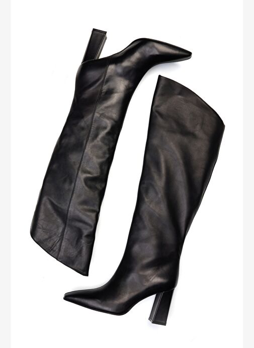 Deri Uzun Çizme - Görsel 4