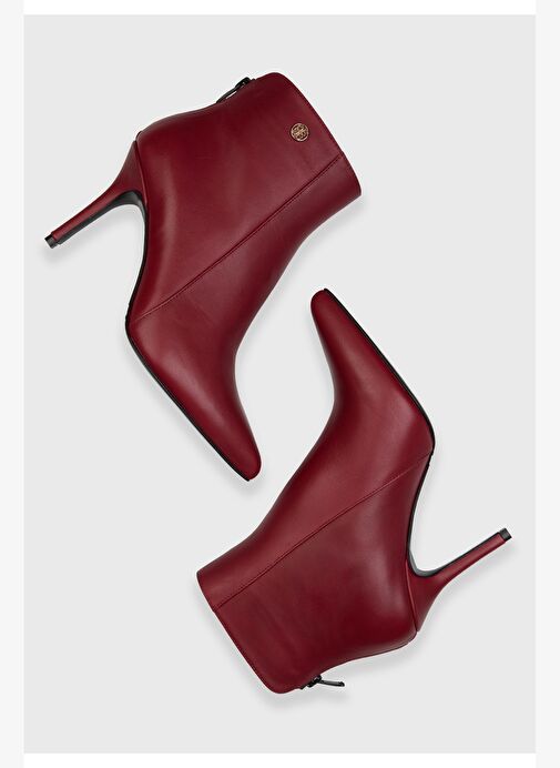 Adl Adl Bordo Deri Logo Detaylı Bot Boyner'de! Bordo - 4. görsel