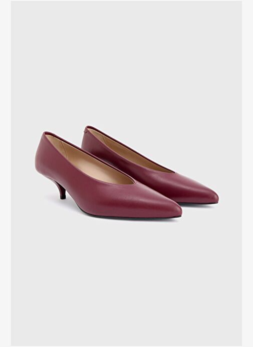 Deri Küçük Topuklu Ayakkabı - Görsel 3