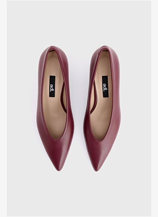 Deri Küçük Topuklu Ayakkabı - Görsel 4