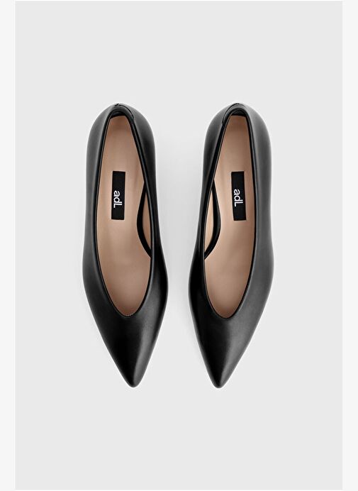 Deri Küçük Topuklu Ayakkabı - Görsel 4