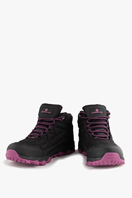 Hammer Jack Su Geçirmez Vectör Siyah Pembe Kadın Outdoor Bot - Görsel 6