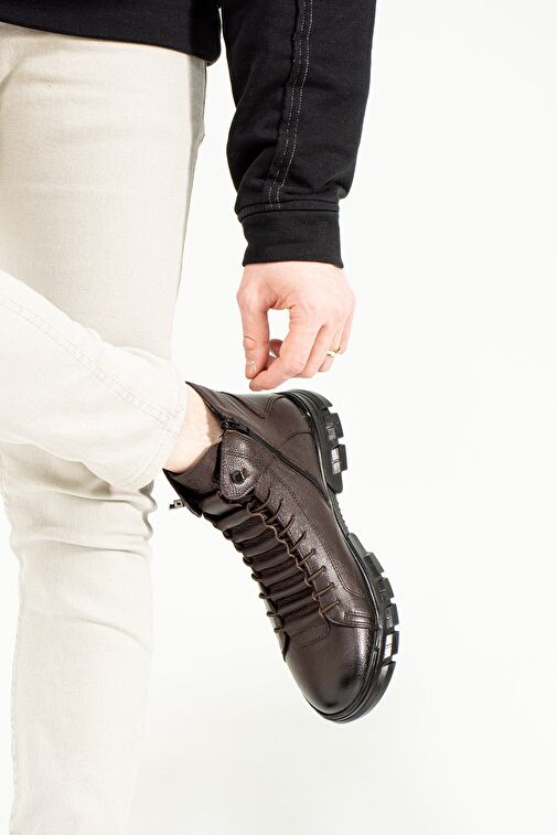 Hammer Jack Aversa Hakiki Deri Kahve Nice Erkek Bot - Görsel 5