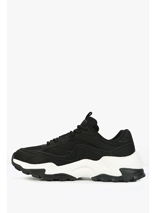 Hammer Jack Russel Siyah - Beyaz Kadın Spor Ayakkabı - Görsel 4