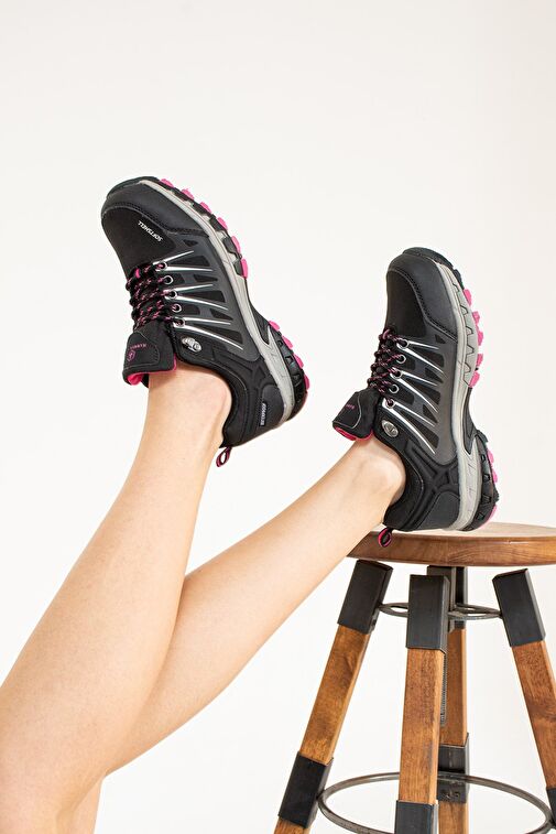 Hammer Jack Garson Ayakkabı Su Geçirmez Siyah-Fuşya Outdoor Unisex Ayakkabı - Görsel 3