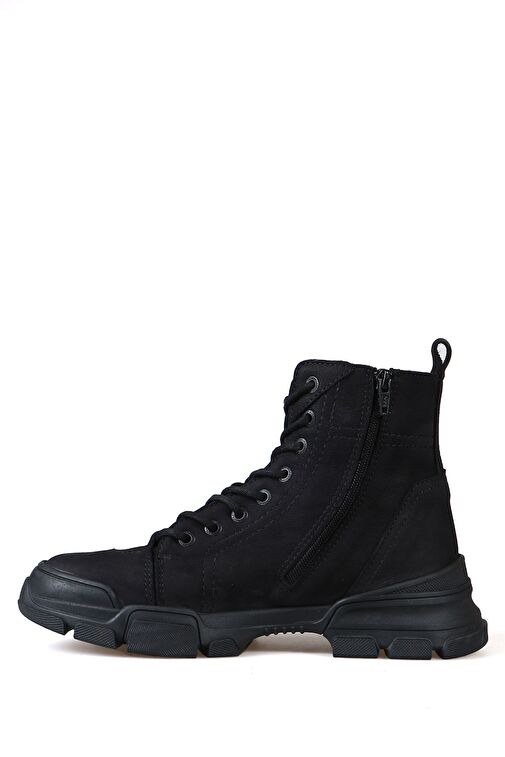 Hammer Jack Bonn Hakiki Deri Siyah Kadın Bot - Görsel 5