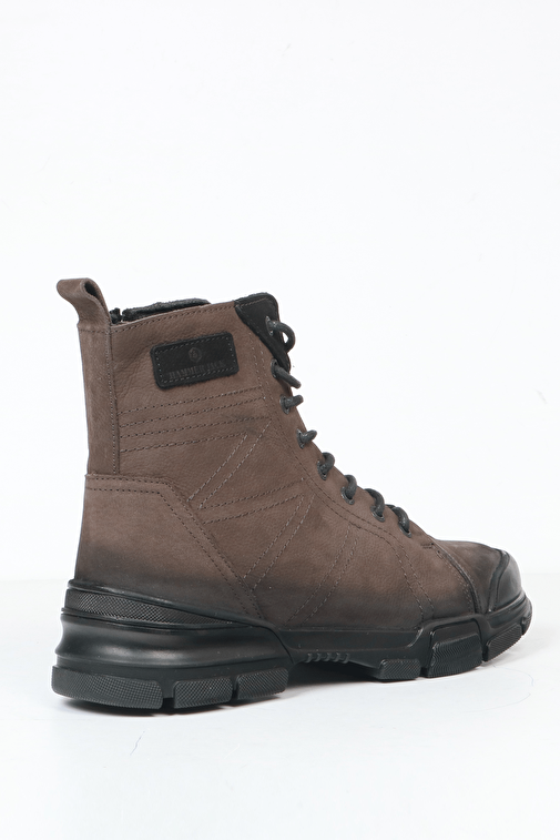 Hammer Jack Bonn Hakiki Deri Gri Torje Kadın Bot - Görsel 4