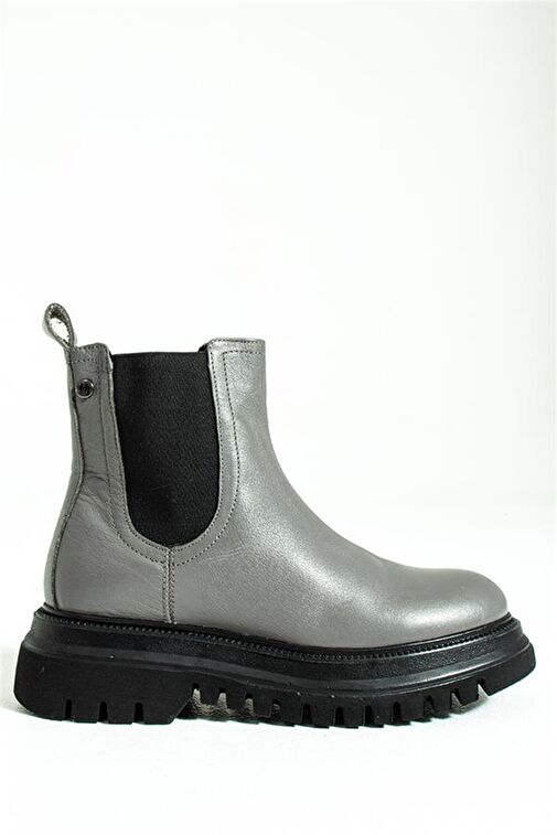 Hammer Jack Diana Hakiki Deri Gri Nice Kadın Bot - Görsel 2