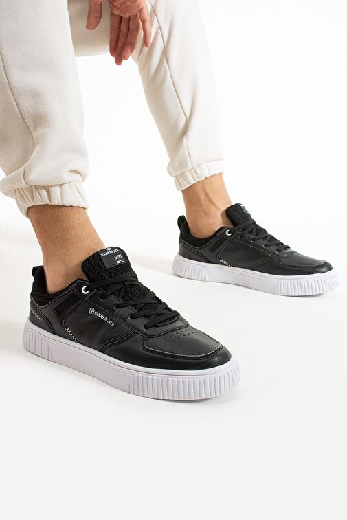 Hammer Jack Wie Siyah Beyaz Erkek Spor Ayakkabı - Görsel 4