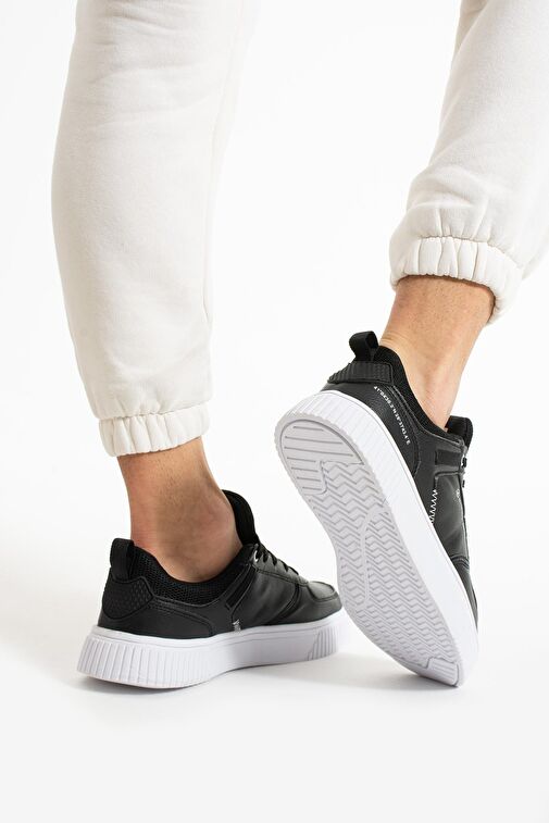 Hammer Jack Wie Siyah Beyaz Erkek Spor Ayakkabı - Görsel 5