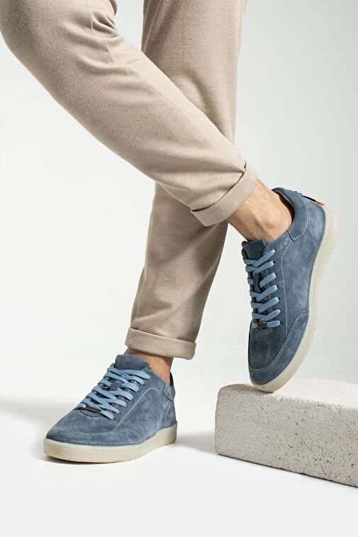 Hammer Jack Mavi Erkek Süet Günlük Ayakkabı 12009 - Görsel 3