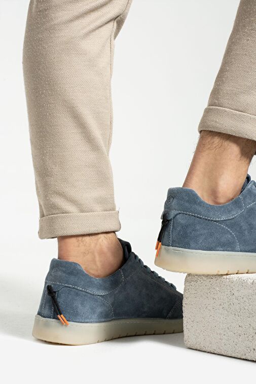 Hammer Jack Mavi Erkek Süet Günlük Ayakkabı 12009 - Görsel 4