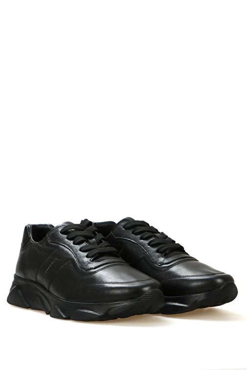 Hammer Jack Elmet Hakiki Deri Siyah Bosphorus Erkek Spor Ayakkabı - Görsel 4