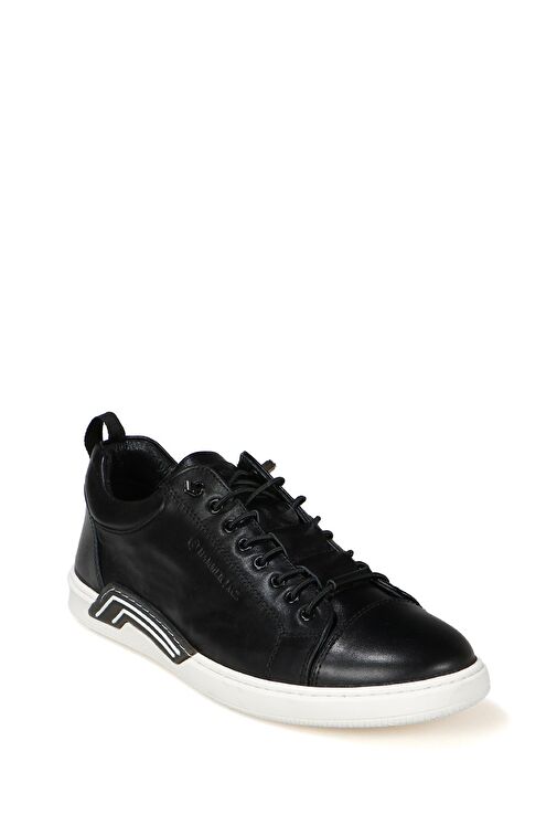 Hammer Jack Luza Hakiki Deri Siyah Bosphorus Erkek Spor Ayakkabı - Görsel 3