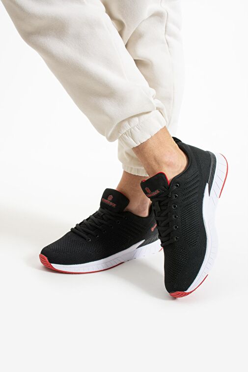 Hammer Jack Manaus Siyah Kırmızı Erkek Spor Ayakkabı - Görsel 4