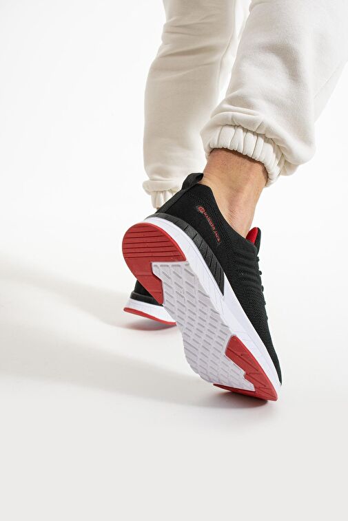 Hammer Jack Manaus Siyah Kırmızı Erkek Spor Ayakkabı - Görsel 5