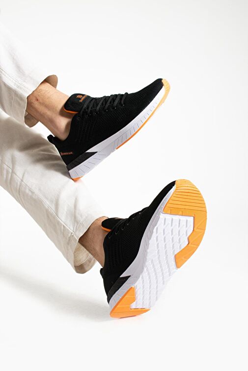Hammer Jack Manaus Siyah Turuncu Erkek Spor Ayakkabı - Görsel 4