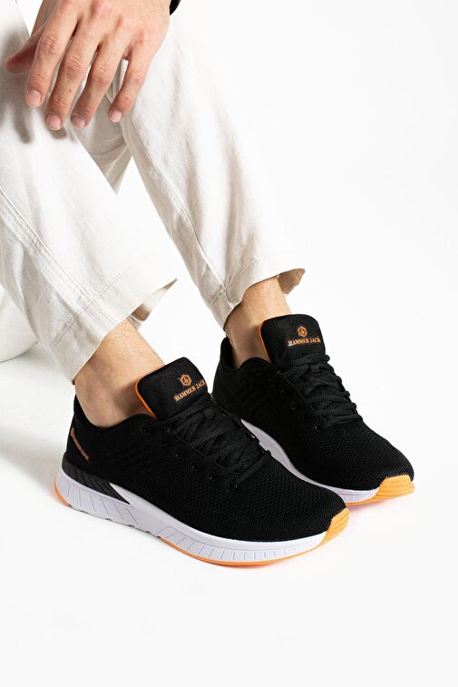 Hammer Jack Manaus Siyah Turuncu Erkek Spor Ayakkabı - Görsel 5