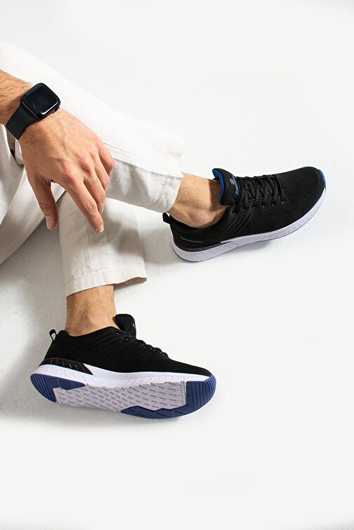 Hammer Jack Manaus Siyah Saks Mavi Erkek Spor Ayakkabı - Görsel 5