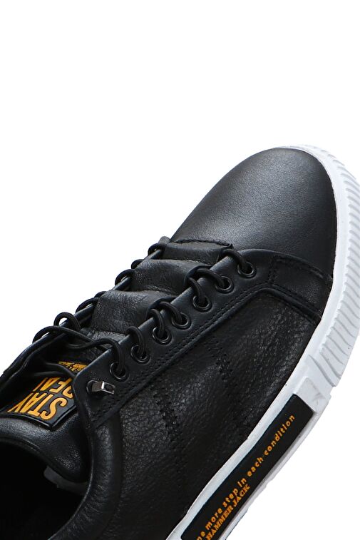 Hammer Jack Basel Hakiki Deri Siyah Sarı Outdoor Erkek Ayakkabı - Görsel 8