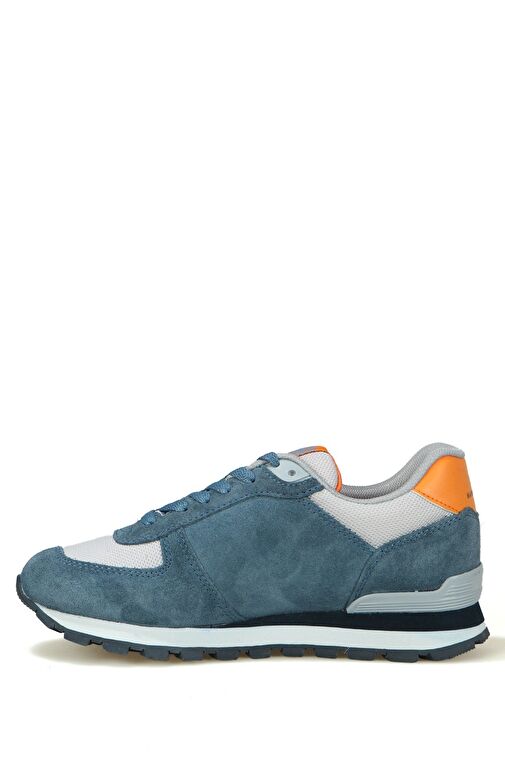 Hammer Jack Peru Hakiki Deri Koyu İndigo Turuncu Kadın Spor Ayakkabı - Görsel 4