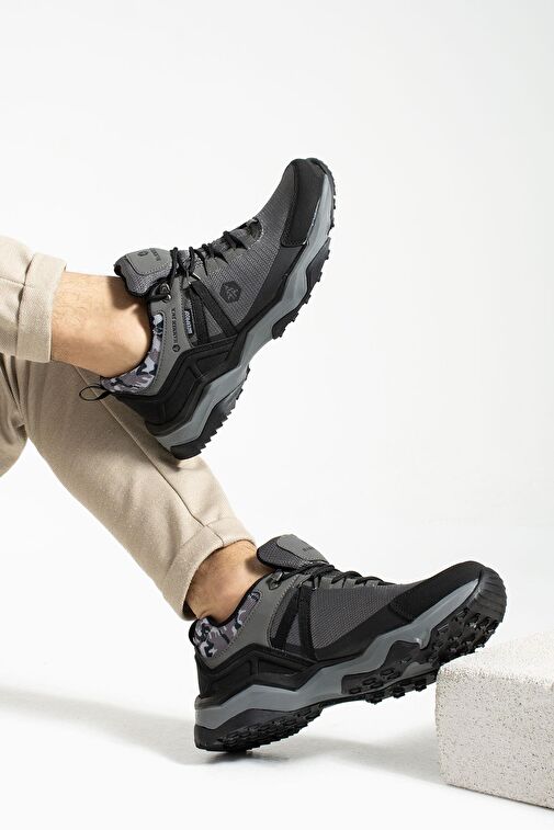 Hammer Jack Gri-Siyah Erkek Outdoor Ayakkabısı 15398 - Görsel 4