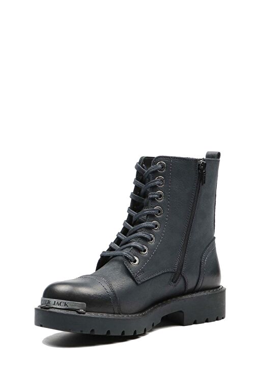 Hammer Jack Hakiki Deri Lacivert Yıkama Nubuk Kadın Bot - Görsel 5