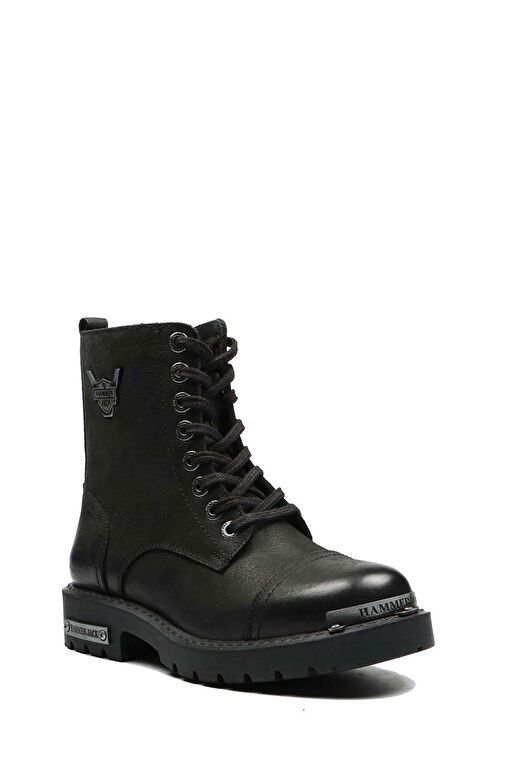 Hammer Jack Siyah Yıkama Nubuk Erkek Bot - Görsel 4