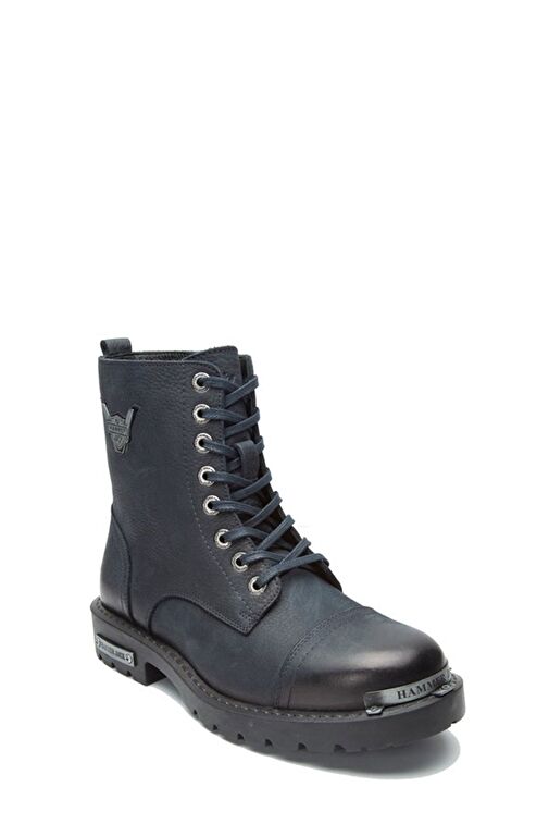 Hammer Jack Hakiki Deri Lacivert Yıkama Nubuk Outdoor Erkek Bot - Görsel 4