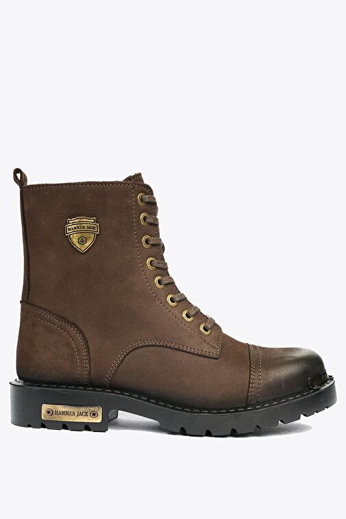 Hammer Jack Hakiki Deri Kahve Yıkama Nubuk Outdoor Erkek Bot - Görsel 2