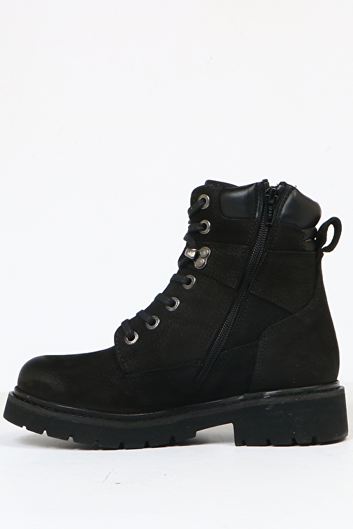 Hammer Jack Hakiki Deri Siyah Kadın Bot - Görsel 5