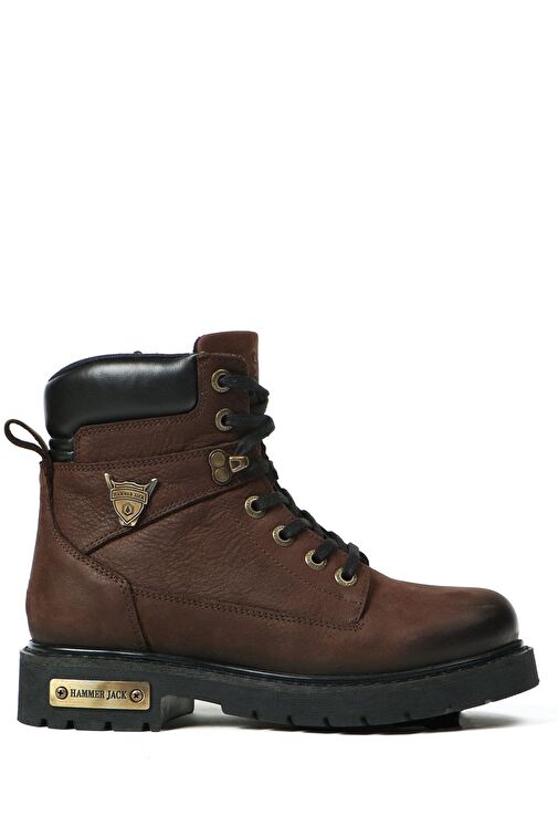 Hammer Jack Hakiki Deri Kahverengi Kadın Bot - Görsel 2