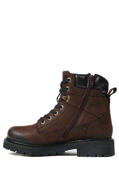 Hammer Jack Hakiki Deri Kahverengi Kadın Bot - Görsel 4