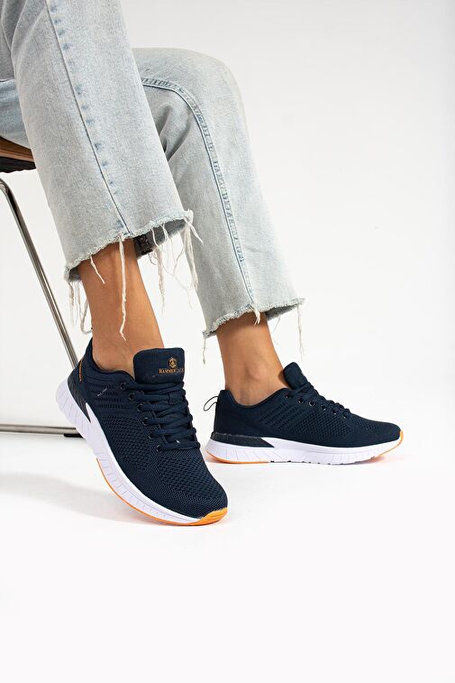 Hammer Jack Manaus Lacivert Turuncu Kadın Spor Ayakkabı - Görsel 5