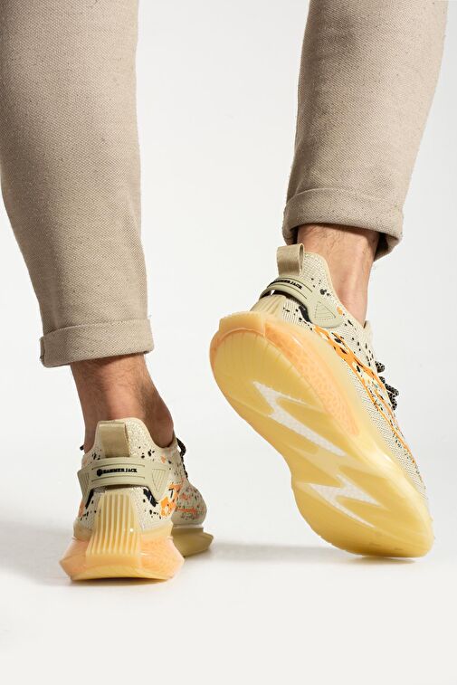 Hammer Jack Bej-Turuncu Erkek Sneaker 14964 - Görsel 6