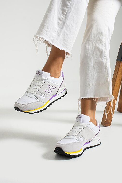 Hammer Jack Beyaz-Mor Kadın Sneaker 15437 - Görsel 4