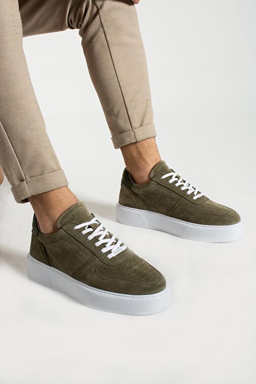 Hammer Jack Leeds Haki Nubuk Erkek Günlük Ayakkabı - Görsel 4