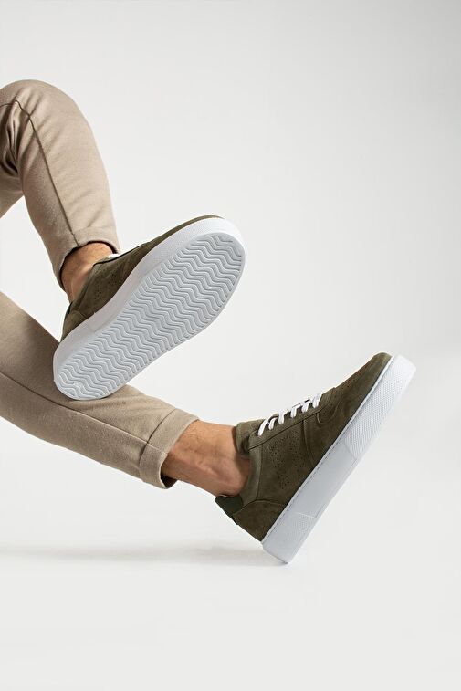 Hammer Jack Leeds Haki Nubuk Erkek Günlük Ayakkabı - Görsel 5