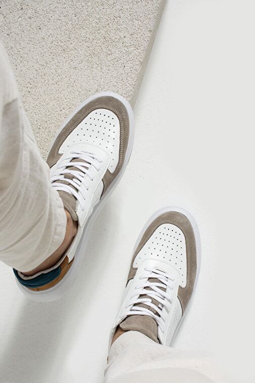 Hammer Jack Hakiki Deri Twent Beyaz Erkek Ayakkabı - Görsel 4