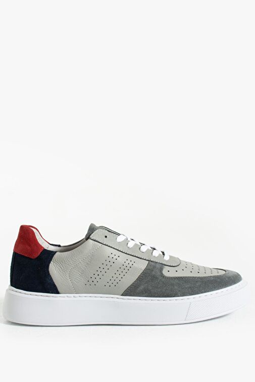 Hammer Jack Twent Hakiki Deri Gri Erkek Ayakkabı - Görsel 2