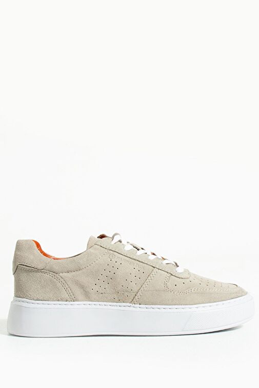 Hammer Jack Hakiki Deri Olgea Bej Süet Kadın Günlük Ayakkabı - Görsel 2